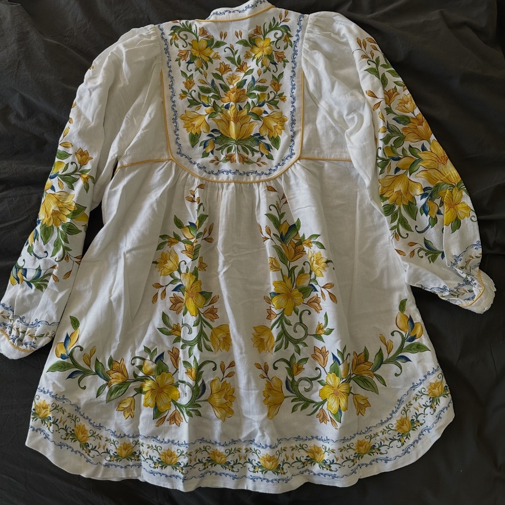 Off-White Sicily LENZING™ ECOVERO™ Euroflax™ Mini Dress - Picture 3 of 3